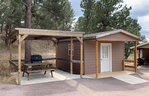 Crook County Cabin | Cozy twin and full bed cabin complete with WiFi, fitness room in superb Aladdin