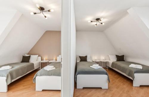 Gifhorn Apartment | CREW BEDS - APARTMENT in Gifhorn - For 4 People - 50m2, 1x Bedroom, 4x Single Bed, Free Kaffee, WiFi & Parking - 24h CHECK IN #GF01