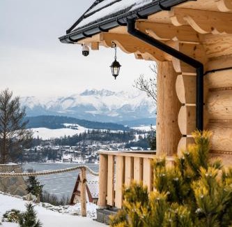 Czorsztyn House | Czas na góry i las, dom z bala, sauna