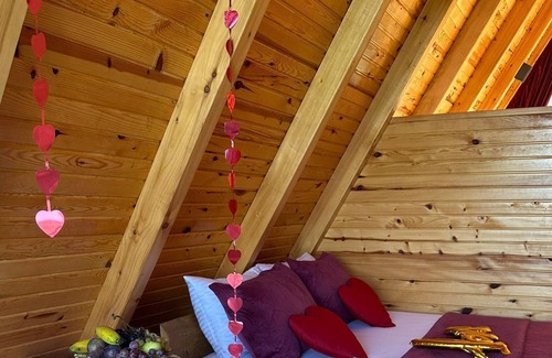 Ardesen Ski Chalet | Dağ,dere,deniz,Şehir ve orman manzaralı,jakuzili. Şömineli bungalov