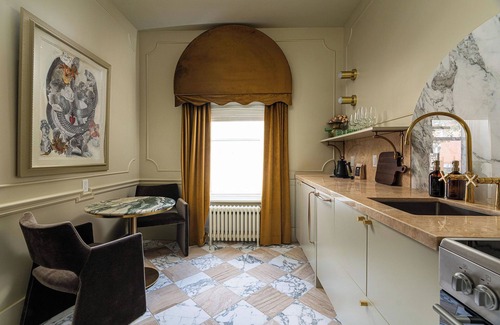 Stratford Hotel | Designed for two couples, friends or a family, flat four is one of the edgiest suites in Hotel Julie