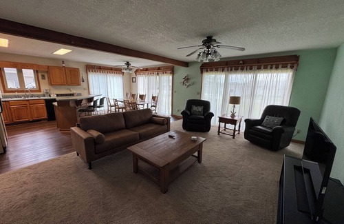 Manitou Beach-Devils Lake House | Devils Lake Vacation Home with 20 feet of Lake Frontage