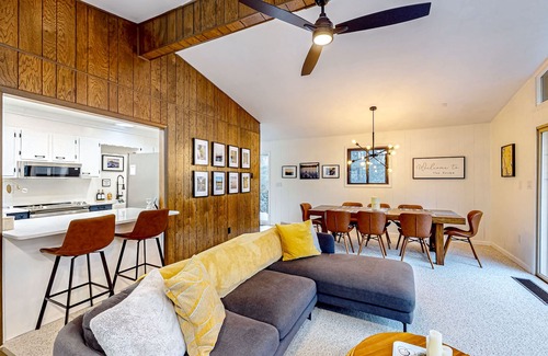 Crellin House | Dog-friendly home near state parks with firepit, pool table, fireplace, & decks