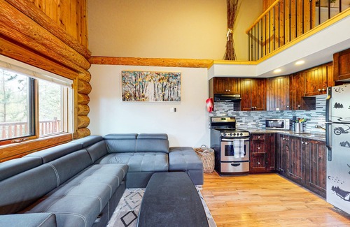 Lac Le Jeune Cabin | Dog-friendly, lakefront, wilderness resort cabin w/deck, internet, full kitchen