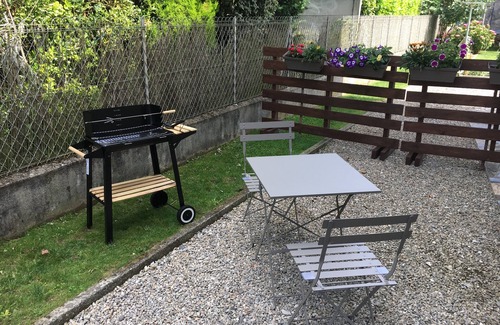 Bagneres-de-Bigorre Apartment | Downtown studio* with outdoor parking and private, secure bike storage.