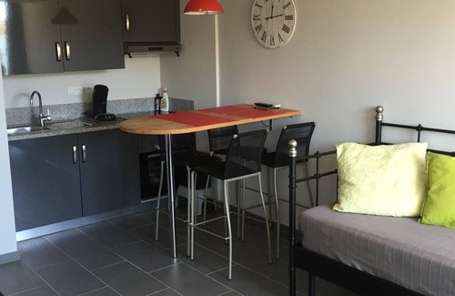 Algajola Apartment | Ds new residence, studio air conditioning, sea view terrace.