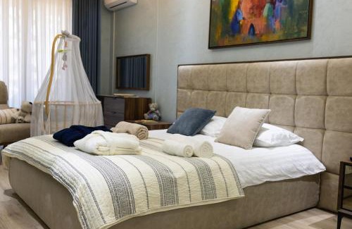 Dushanbe Apartment | Elegant and Spacious 2 Bedroom Suite with Private 35sqm Terrace Next to Rudaki Park and City Center