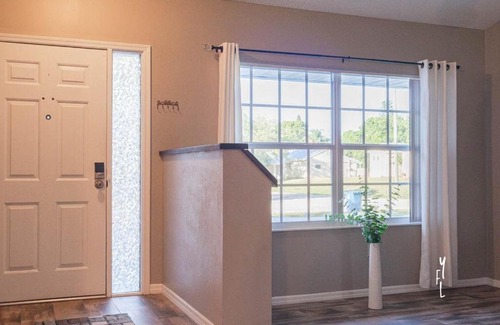 Interchange Square House | Elegant Palm Bay Getaway with Large Backyard