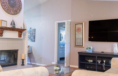 Interchange Square House | Elegant Palm Bay Getaway with Large Backyard