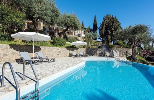 Benitses Villa | "Elevate Your Corfu Retreat: Lucky Villas - Tranquil Hillside Oasis with.