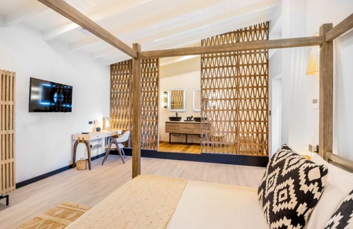 Fryes Beach Hotel | Elevated Beachside Charm with Living Area with Unmatched Caribbean Serenity