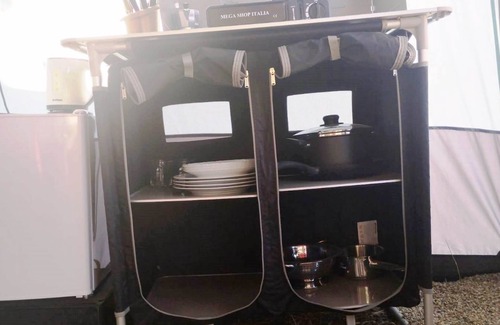 Norbello RV Rental | Equipped Tent Nuraghe Ruiu 5 or 6 Pax