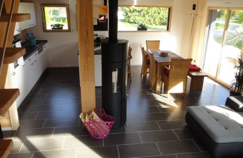 Langatte House | Exclusive feel-good house with fireplace, sauna, large terrace near the swimming lake