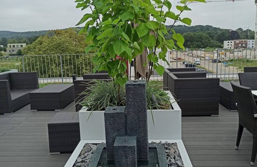 Oststadt/Stadtfeld Apartment | Family room with private bathroom/1 double bed (electrically adjustable beds) + 1 pull-out single bed