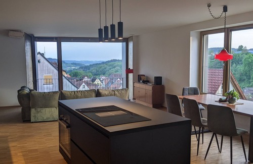 Graefenberg Apartment | Ferienwohnung Kubus 28A am Tor zur Fränkischen Schweiz