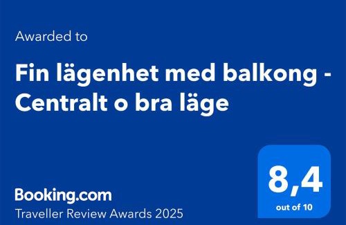 Karingon Apartment | Fin lägenhet med balkong - Centralt o bra läge