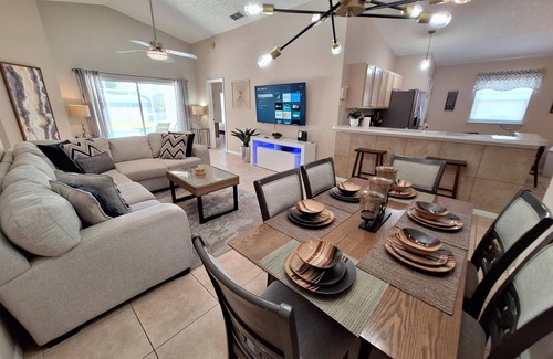 Clear Creek Villa | Five bedroom, three bath home with pool and games room