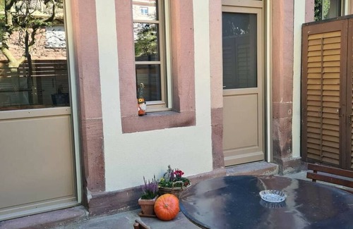 Saint-Die House | Former dryer dating from 1870, adorned with half-timbering, moucharabiehs and sandstone.