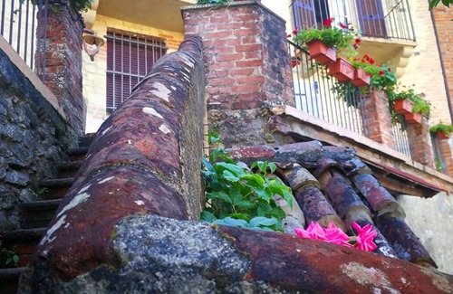 Castelletto d'Orba Apartment | Former military outpost watchtower at the entrance to the village.