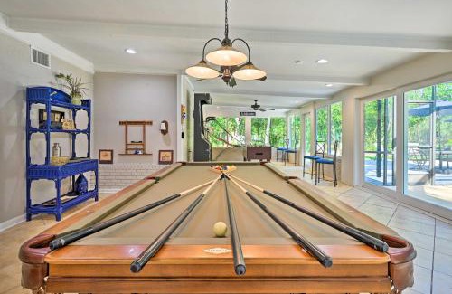 Bearss Plaza House | Game Room and Pool Huge Lutz Family Retreat