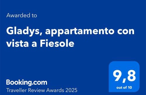 Fiesole Apartment | Gladys, appartamento con vista a Fiesole