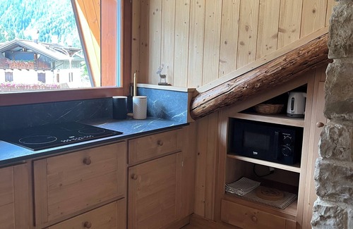 Auronzo di Cadore Apartment | Gorgeous wooden attic room with wonderful view of Lake Auronzo