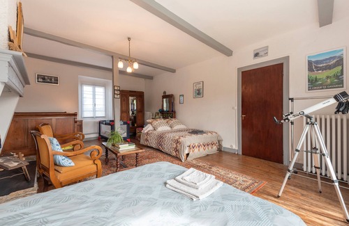 Lagarde Bed & Breakfast | Guest Room 'Chambre Mathilde and Suite' with Mountain View