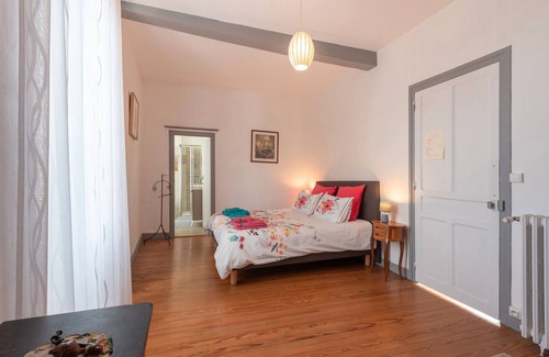 Lagarde Bed & Breakfast | Guest Room 'Chambre Mathilde and Suite' with Mountain View