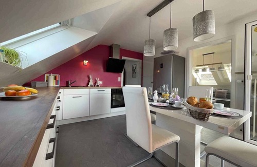 Schauenstein Apartment | Holiday apartment modernly furnished, 100 square meters with loggia near Hof - Naila