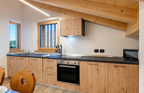 Soraga Apartment | Holiday Apartment "Tobià De Pit" with Mountain View, Balcony & Wi-Fi