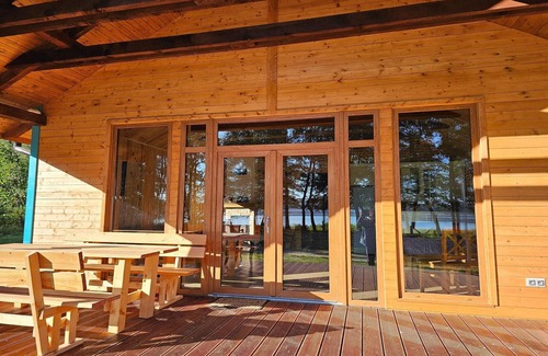 Szczecinek House | Holiday Home by Lake Wierzchowo with Private Beach