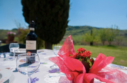 Radda in Chianti House | Holiday home 'La Colonica nel Chianti Sopra' with shared pool and garden & WiFi