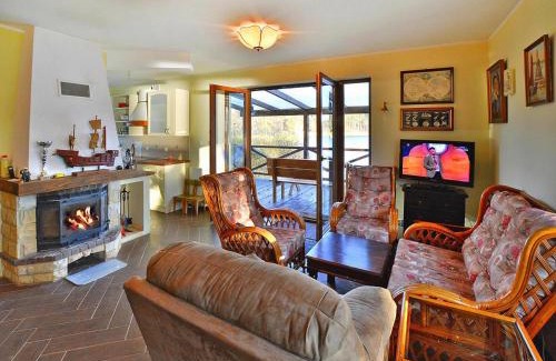 gmina Manowo House | Holiday house by the lake with a fireplace