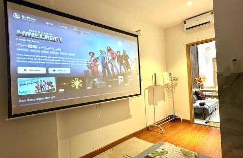 Long Xuyen Apartment | Homestay Máy chiếu vs Ban công ngắm thành phố - Marina Plaza