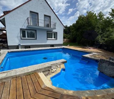 Dachau District Apartment | House with privat pool & dream garden