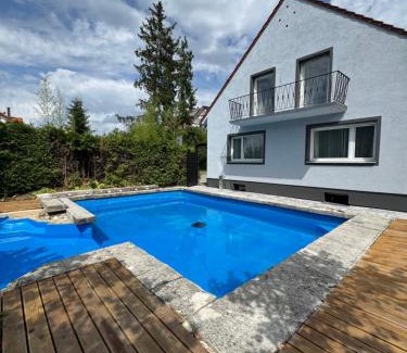 Dachau District Apartment | House with privat pool & dream garden