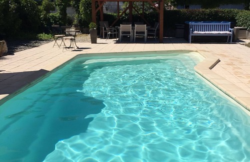 Saint-Crepin-de-Richemont Apartment | IDEAL FOR COUPLES - Gite with private pool and spectacular views