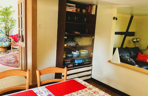 Schalkendorf Apartment | Independent gite 45 m2 in charming Alsatian farm with pool and orchard