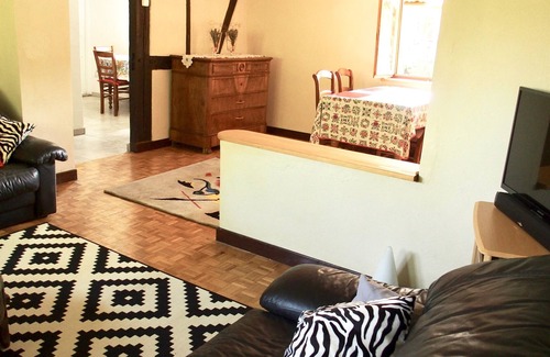 Schalkendorf Apartment | Independent gite 45 m2 in charming Alsatian farm with pool and orchard