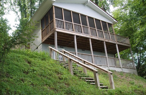 Fancy Gap House | Inviting Forest Cabin Off the Blue Ridge Parkway With View