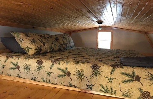 Lejunior Cabin | Judy's Place - 1BR, 1 Bath w/Q, K, and Twin bed. Full kitchen.