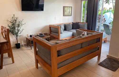 Cabarete Apartment | Kite Beach Oceanfront Two Bedroom Patio and Garden