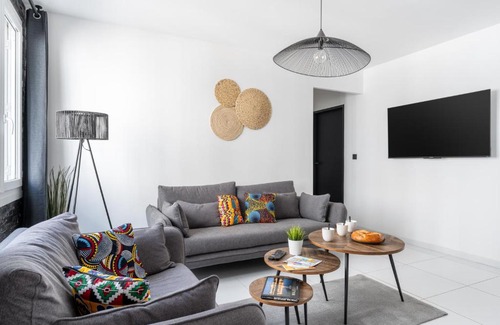 Part Dieu - Bir Hakeim Apartment | L'Amharique - À Lyon, 5min de la gare Part-Dieu