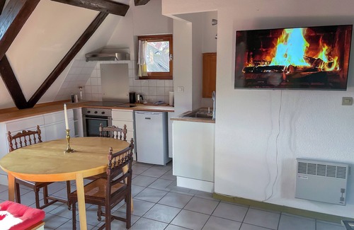 Riquewihr Apartment | La Maison Bleue - Historic house in the heart of Riquewihr. "La Chouette" 3 guest flat