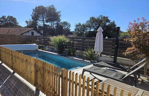 Labenne Villa | La Parenthèse Familiale - house with swimming pool between beach and forest