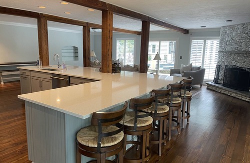 Flowery Branch House | Lake Front, Dock, Tennis Courts, Pool, Hot Tub, Gated, Oasis