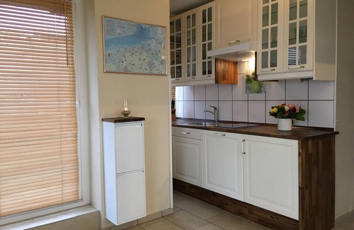 Horumersiel Apartment | Lake view and close to the beach, 2 balconies, bicycles included.