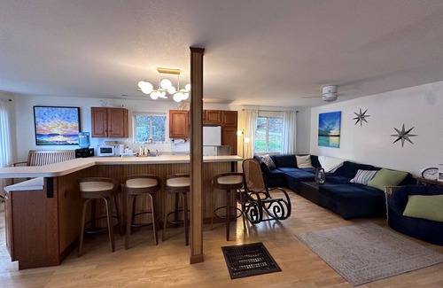 Denmark House | Lakefront 3-bedroom, 2-bath house on Moose Pond in Denmark Maine with AC, WiFi