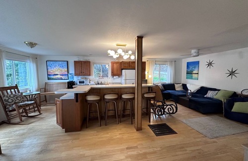 Denmark House | Lakefront 3-bedroom, 2-bath house on Moose Pond in Denmark Maine with AC, WiFi