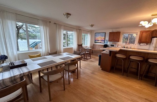 Denmark House | Lakefront 3-bedroom, 2-bath house on Moose Pond in Denmark Maine with AC, WiFi